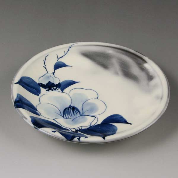 Sekisui - 皿 おしゃれ 京焼 清水焼 陶器製 日本製 器 四寸皿 染付椿 そめつけつばき おしゃれ 高級 プレゼント 人気 和食器