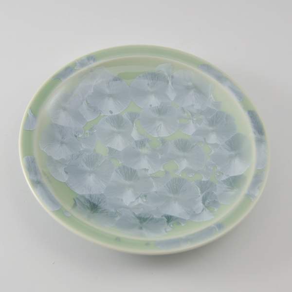乐天商城 - 皿 おしゃれ 京焼 清水焼 磁器製 日本製 器 銘々皿 花結晶（緑） はなけっしょう みどり おしゃれ 高級 プレゼント 人気 和食器