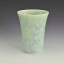 フリーカップ コーヒーカップ 湯呑 ビアカップ 茶碗 おしゃれ 京焼 清水焼 磁器製 フリーカップ 花結晶（緑） はなけっしょう みどり 日本製 高級 プレゼント 人気 和食器 可愛い