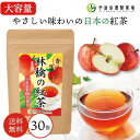 【大容量】りんごの紅茶ティーバッグ30袋 紅茶 和紅茶 ティーバッグ 御歳暮 おしゃれ かわいい プレゼント ギフト 贈り物 誕生日 甘いものが苦手 お洒落 お茶 健康 詰め合わせ りんご 林檎 リンゴ フルーツティー フレーバーティー 宇治田原様製茶場