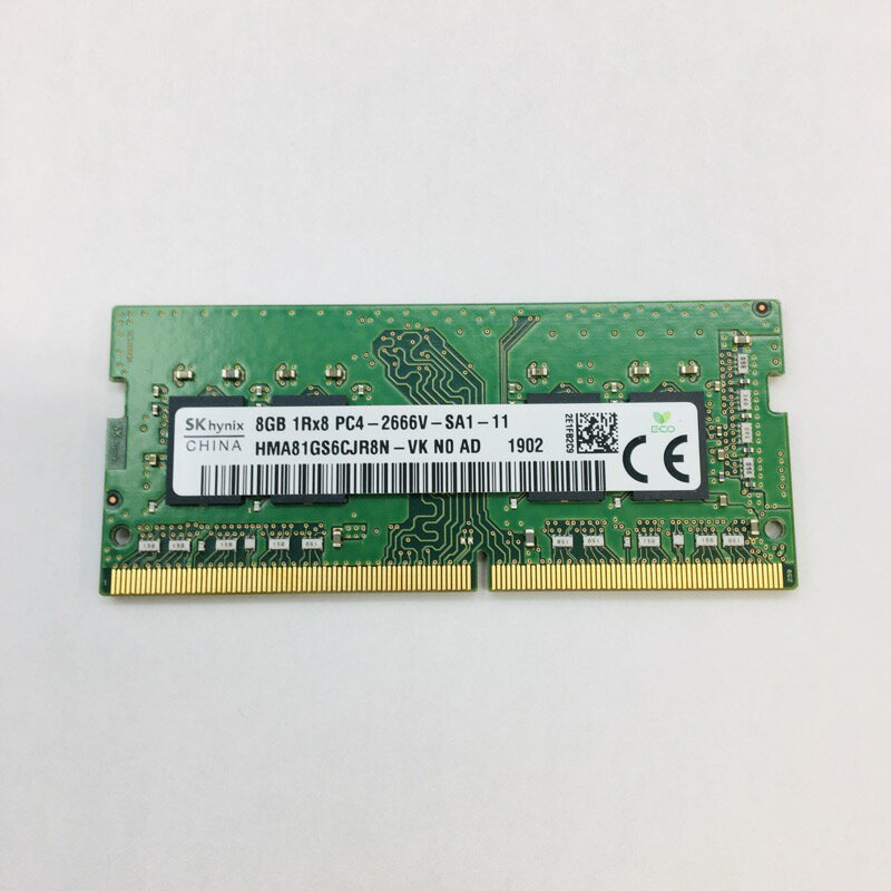 【中古】[ メーカーいろいろ ] 260pin / DDR4 / PC4-21300 / 8GB / ノート用メモリ DDR4-2666V