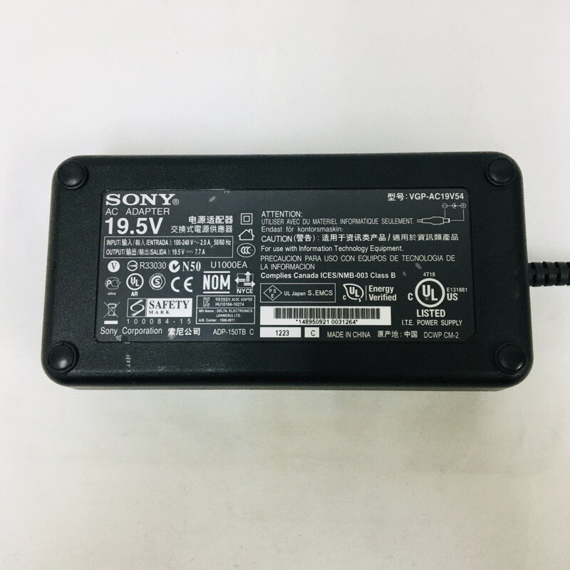 【中古】 SONY VGP-AC19V54 19.5V/7.7A VGP-AC19V54