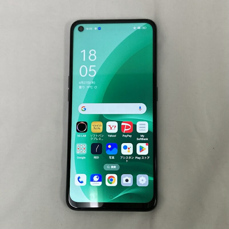  その他メーカー OPPO A55s 5G A102OP ブラック / Softbank版 白ロム A102OP CPUQualcomm Snapdragon 480 5G / 2.2GHz メモリ4GB SSD64GB OSAndroid 12
