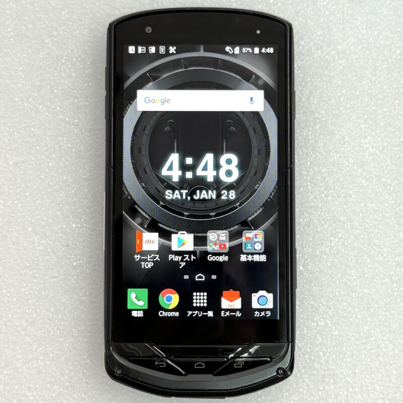Rakuten - 【中古】 京セラ TORQUE G02 KYV35 ブラック / au版 白ロム / SIMロック解除済み KYV35 CPUSnapdragon 400 / メモリ2 SSD16GB OSAndroid 5