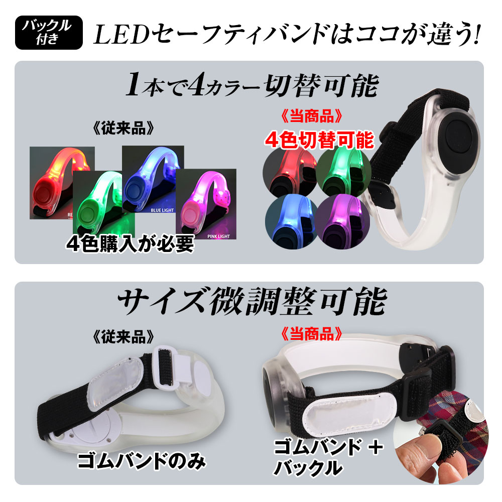 LED ランニング ライト アームバンド 電池...の紹介画像2