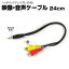 ھդ777ߥݥAUDIOѴ֥ 24m ƥ쥪ߥ˥ץ饰 3.5mm RCAå3   ᥹ü RCA   