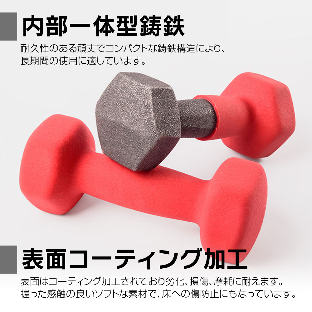【6時間限定 10%OFFクーポン】ダンベル 5kg 2個セット 鉄アレイ 筋トレ 筋力 トレ...