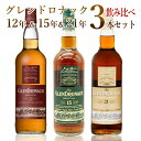 GLENDRONACH 【送料無料 飲み比べセット】【箱入 正規品】ザ グレンドロナック 12年＆15年＆21年 飲み比べ3本セット シェリーカスク ハイランドシン