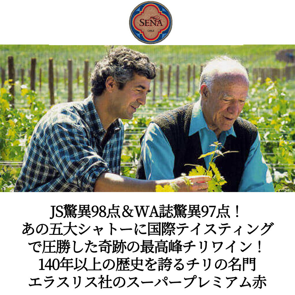 セーニャ 2016 エデュアルド チャドウィック＆ロバート モンダヴィ チリ アコンカグア ヴァレー 赤ワイン ワイン フルボディ 辛口 750ml 3