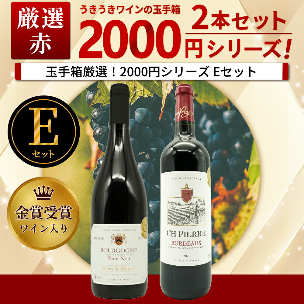 【よりどり4セットご購入で送料無料 A～J セット (全10種)】スタッフ厳選2000円シリーズワインセット(赤2本)(Eセット) ワイン ワインセット