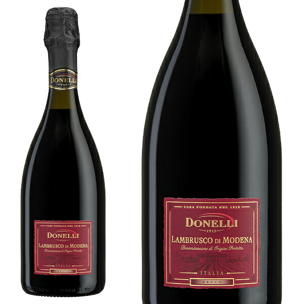 ■商品名ランブルスコ・ディ・モデナ・セッコ・NV・ドネリ ■英名Lambrusco di Modena Secco ■商品説明やわらかい泡が心地よく、フローラルな香りとともに、赤い実の果実のアロマがあります。辛口で、フレッシュな味わいと果実味がしっかりと感じられます。 ■生産者ドネリ ■生産地イタリア/エミリア・ロマーニャ ■タイプ赤・辛口・弱発泡・スパークリング ■ブドウの品種ランブルスコ ■内容量750ml ■アルコール度数11% ■JANコード8008920101663 ■商品番号02190020154661915年、創業者であるアドルフォ・ドネリ氏が自家消費用のワインを市場に、と決断してから1世紀近く、今や彼の情熱が込められたランブルスコは、爽やかなスパークリングワインとして世界中で愛されています。ドネリ社はF1フェラーリのスポンサーなど、国際的なコラボレーションにも積極的なワイナリーです。新シリーズ、スカリエッティ・ボトルシリーズはフェラーリで数々の傑作マシンを造り出し、フェラーリ車の名前にもその名が残っているセルジオ・スカリエッティ氏によってデザインされたスタイリッシュなボトルが特徴です。 ピエモンテ州やトスカーナ州とともにイタリアでも歴史ある地域！エミーリア・ロマーニャ州から、今年の秋収穫のサンジョヴェーゼ種100％で造られた人気ノヴェッロ(新酒)！毎年大人気！イタリアレストランさま、カフェバーさま、ワイン愛好家の皆さま、ご注文はお早めに！！ ランブルスコ・ディ・モデナ・セッコ・NV・ドネリ Lambrusco di Modena Secco 生産者ドネリ 生産地イタリア/エミリア・ロマーニャ タイプ赤・辛口・弱発泡・スパークリング ブドウ品種ランブルスコ 内容量750ml JANコード8008920101663 やわらかい泡が心地よく、フローラルな香りとともに、赤い実の果実のアロマがあります。辛口で、フレッシュな味わいと果実味がしっかりと感じられます。