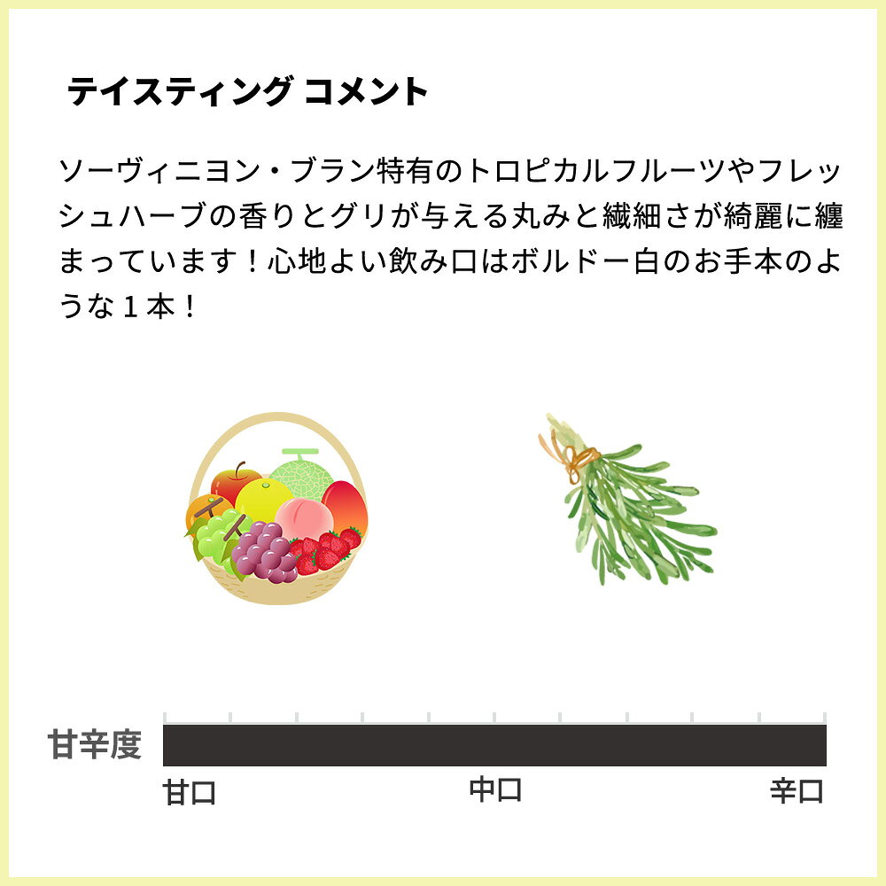 シャトー ピエライユ ブラン 2023 シャトー元詰(ドモンショー家) AOCボルドー ブラン サステナブル農法 HVE 白ワイン 辛口 750ml ukigoods-10029716 愛あるしんちゃんショップ サンプル画像3