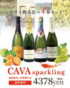 【送料無料】カヴァ カバ カヴァ カバ 4本 飲み比べ スペシャル セット 高級瓶内二次発酵方式D.O.カバ スパークリング辛口スペイン ワインセット