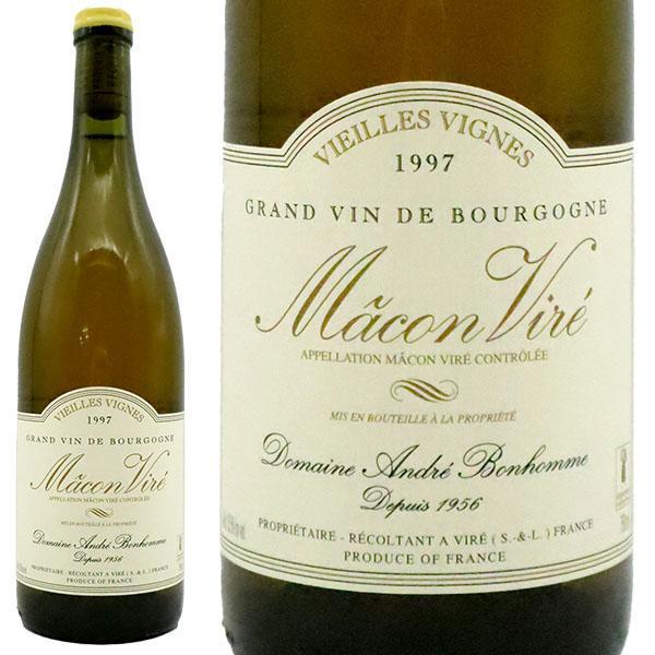 &nbsp; ■ワイン名 マコン・ヴィレ[1997]年・希少26年熟成品・ロウ封印キャップ・超限定輸入の貴重蔵出し品・ドメーヌ・アンドレ・ボノーム元詰・AOCマコン・ヴィレ(ボノーム家最高級スペシャル・キュヴェ) ■英語表記 Macon V...