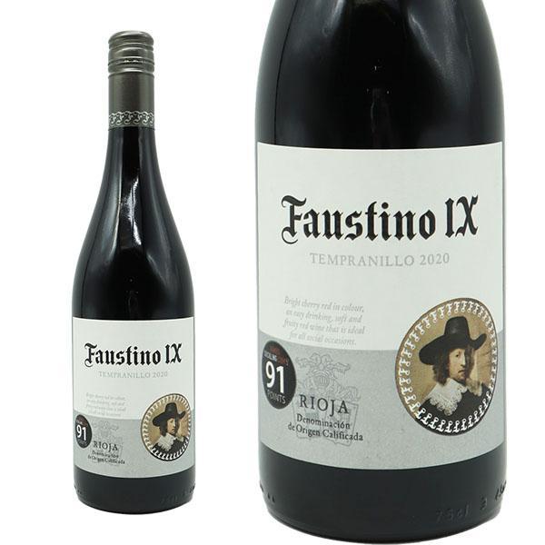 &nbsp; ■ワイン名 ファウスティーノ・9世 IX・テンプラニーリョ[2020]年・DOCaリオハ・ボデガス・ファウスティーノ家・テンプラニーリョ100％・オーク樽熟成・ジェームス・サックリング90点獲得ワイン・正規品・明治屋輸入品 ■英語表記 Faustino IX 2020 Bodegas Faustino DOCa Rioja ■商品番号 0400001008584 ■ワインについて スペイン辛口赤ワイン愛好家大注目！テンプラニーリョ種100％ファン大注目！1861年にスペイン・リオハで創設された、歴史のあるファミリーカンパニーで、今日ではリオハを代表するワイナリーとして、120か国へ輸出！しかも高級DOCaリオハのグラン・リセルヴァの輸出量全体の26％を占めているリオハのトップワイナリーとして賞賛されるボデガス・ファウスティーノ！世界に輸出されているグラン・レゼルヴァの4本に1本がファウスティーノ！と言う世界で認められる品質の高さ！各国のエアラインでも採用実績！このファウスティーノ 9世 IX テンプラニーリョ[2019]年・DOCaリオハは発酵温度28℃！3か月オーク樽で熟成で造られるコスパ抜群の逸品！このワインでジェームス・サックリング驚異の90点獲得！ワインはクリーンで明るいチェリーカラー！熟したフルーツと樽からくるスパイシーな香りが感じられ、いきいきとしたエレガントなタンニン、程よい酸味が伝わります！もちろん正規品の蔵出し品の素晴らしい状態で少量入荷！お勧め料理は肉料理全般やパスタ料理などでも気軽に楽しめます！サーヴの温度は12〜15度の室温よりほんの少し冷やし気味で美味しくお召し上がりいただけます！ ■ワインのタイプ 辛口 赤ワイン ■ワインのテイスト ミディアムボディ ■生産者 ボデガス　ファウスティーノ家 ■ブドウ品種 テンプラニーリョ種100％ ■ブドウ収穫年 [2020]年 ■生産地 スペイン/リオハ/DOCaリオハ ■内容量 750mlボデガス・ファウスティーノは1861年にスペイン・リオハで創設された、歴史のあるファミリーカンパニーで、今日ではリオハを代表するワイナリーとして、93か国へ輸出しています。DOCaリオハのグラン・レゼルヴァの輸出量はトップクラスを誇っております。伝統と革新を織り交ぜたワイン造りにより、こだわりのワインを世界中に送り出しています。 ファウスティーノ 9世 IX テンプラニーリョ 2020年 ■葡萄品種：テンプラニーリョ種100％ ワインはクリーンで明るいチェリーカラー！熟したフルーツと樽からくるスパイシーな香りが感じられ、いきいきとしたエレガントなタンニン、程よい酸味が伝わります！スタンダードクラスながら現行V.Tが2019年の5年熟成という信じられない価格でご提供！ サーヴの温度は12〜15度の室温よりほんの少し冷やし気味で美味しくお召し上がりいただけます。 【ジェームス・サックリング 90ポイント！】 “大変美味しい正統派リオハ。ほのかにチョコレートやクルミのアロマをともなう、ドライチェリーやドライプラムのキャラクター。ミディアムボディ。心地良いタンニンとジューシーなフィニッシュ。” − ジェームス・サックリング（ワイン評論家、「ワイン・スペクテーター」元編集長）