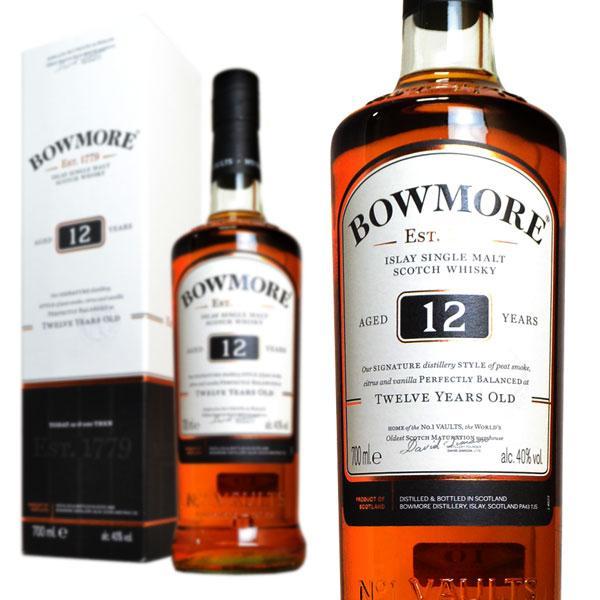 ボウモア 12年 アイラ シングル モルト スコッチ ウイスキー 700ml 40％ whisky_YBW12
