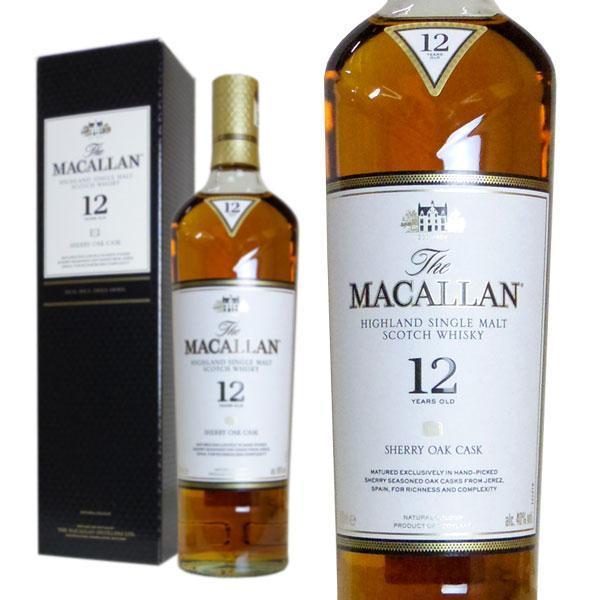 MACALLAN 【正規品 箱入】ザ マッカラン シェリーオーク 12年 40% 700ml 箱付 正規