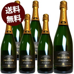 【6本セット 送料無料】シャンパーニュ ドラピエ ル ドラピエ ブリュット 750ml シャンパン 白