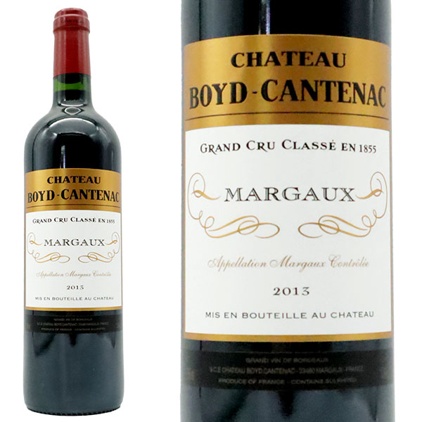 シャトー ボイド カントナック 2013 AOCマルゴー メドック 赤ワイン 辛口 フルボディ 750mlChateau Boyd Cantenac 2013 AOC Margaux Grande Cru Classe du Medoc en 1855