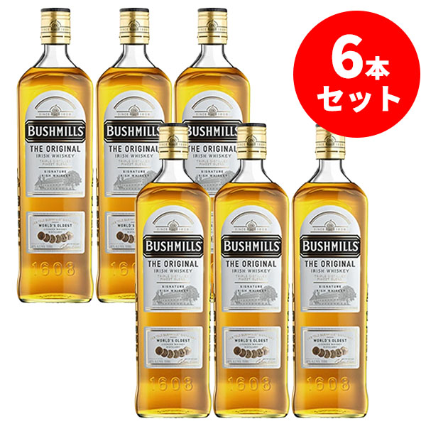 【送料無料 6本セット 正規品】ブッシュミルズ ザ オリジナル 700ml×6本 ケース 6本入り アイリッシュ ウイスキーBUSHMILLS THE ORIGINAL IRISH WHISKY 700ml 40%