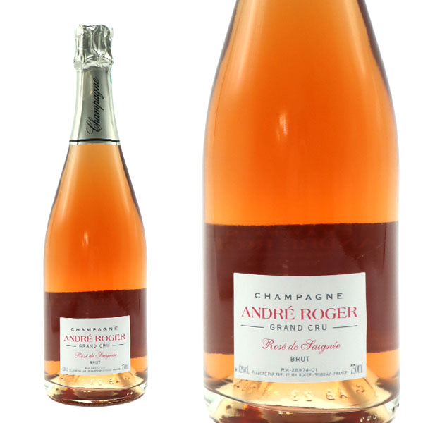 アンドレ ロジェ グラン クリュ 特級 ブリュット ロゼ ド セニエ 蔵出し限定品 R.M 生産者元詰 AOCロゼ シャンパーニュAndre Roger Grand Cru Brut Rose de Saignee (R.M) AOC Champagne Rose (Grand Cru Pinot Noir 100%)