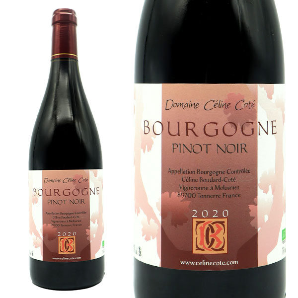 ֥르˥ ԥ Υ 2020 ¢Ф ɥ᡼ ꡼ Ʋȸ  ӥå ǧڡECOCERT׼Bougogne Pinot Noir 2020 Domaine Celine Cote AOC Bougogne Pinot Noir