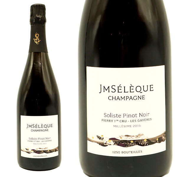 J MZbN Vp[j \Xg sm m[ sG? v~G N GNXg ubg 2016 R.MYҌlJ M Seleque Champagne Soliste Pinot Noir 1er Cru Extra Brut 2016 R.M AOC Millesime Champagneyeu_ffz