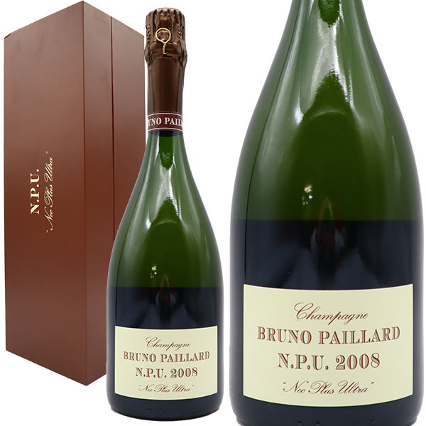 【箱入】ブルーノ パイヤール NPU ネック プリュ ウルトラ (最上級) エクストラ ブリュット ミレジム 2008 AOCミレジム シャンパーニュ ロットナンバー入り 正規品BRUNO PAILLARD N P U (Nec Plus Ultra) Extra Brut Millesime 2008 AOC Millesime Champagne Gift Box
