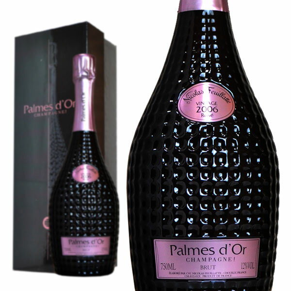 ニコラ フィアット パルメ ドール ロゼ シャンパーニュ ブリュット ヴィンテージ 2006 箱付 正規 泡 辛口 シャンパン 750ml (ニコラ フィアット)Nicolas Feuillatte Palmes D'or Rose champagne Brut Millesime [2006] AOC (Millesime) Rose champagne
