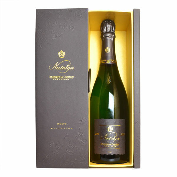 【豪華ギフトボックス入り】シャンパーニュ ボーモン デ クレイエール ノスタルジー ブリュット ミレジム 2006 箱付 泡 白 辛口 シャンパン 750ml ワインBeaumont des Crayeres Champagne Nostalgie Millesime [2006] C.M. AOC Millesime Champagne DX Gift Box