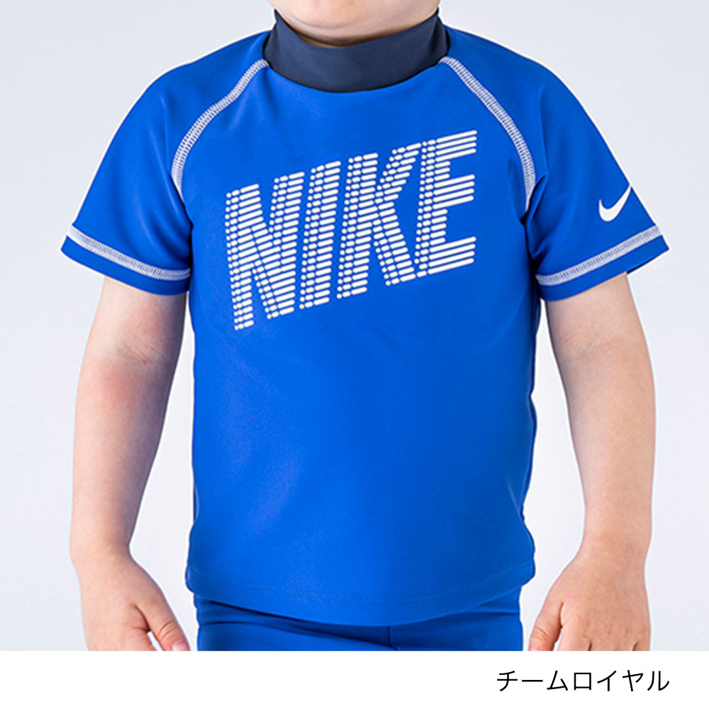 【30％OFF】 ナイキ　トドラー　男の子　男児　男子　水着　ベビー　赤ちゃん　NIKE TODDLER　ショートスリーブ　UV　ラッシュガード　水着　1981927 キッズ　90 100 110 120