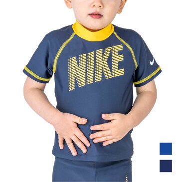 【30％OFF】 ナイキ　トドラー　男の子　男児　男子　水着　ベビー　赤ちゃん　NIKE TODDLER　ショートスリーブ　UV　ラッシュガード　水着　1981927 キッズ　90 100 110 120