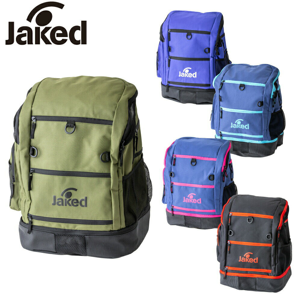 新規10％OFFクーポン有 【Jaked 23SS】Jaked ジャケド ジャケッド リュック 大容量 リュックサック メンズ レディース 830217 水泳 競泳用 バッグ スイムバック バックパック 大きめ フットマーク