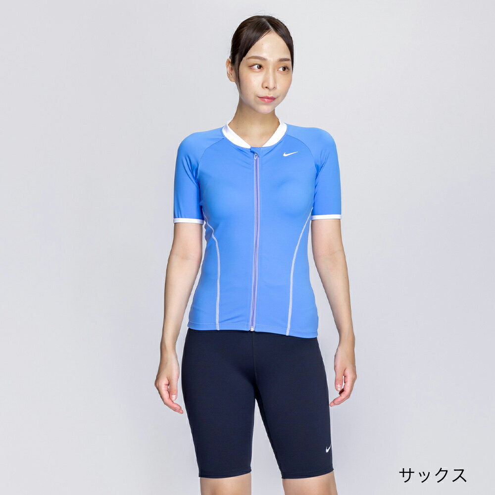 新規10％OFFクーポン有 【NIKE SWIM公式】ナイキ SU25 ジップ付き半袖セパレーツ 2993136 水泳 レディース水着 女性水着 スイミング セパレート 女性 ブランド 体型カバー フットマーク