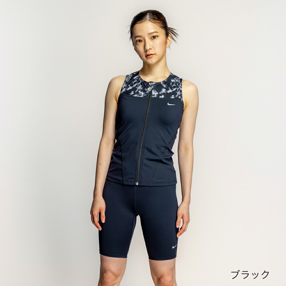 新規10％OFFクーポン有 【NIKE SWIM公式】ナイキ FA25 ジップ付き袖なしセパレーツ 2993144 　水泳 レディース水着 女性水着 スイミング セパレート 女性 ブランド 体型カバー フットマーク