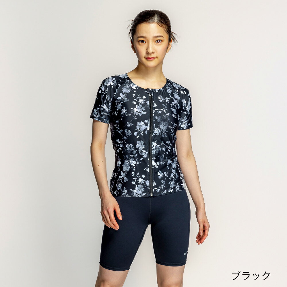 【NIKE SWIM公式】ナイキ FA25 総柄ジップ付き半袖セパレーツ 2993149 水泳 レディ...