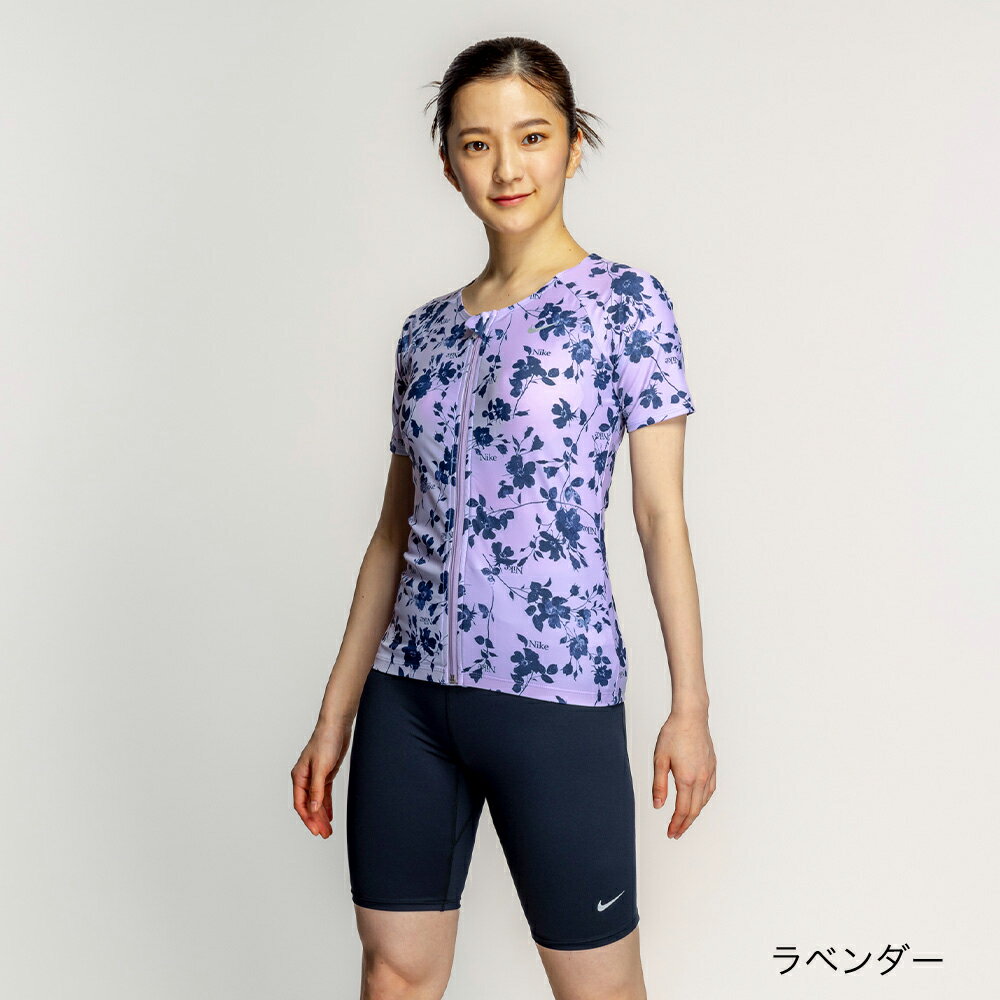 【NIKE SWIM公式】ナイキ FA25 総柄ジップ付き半袖セパレーツ 2993149 水泳 レディ...