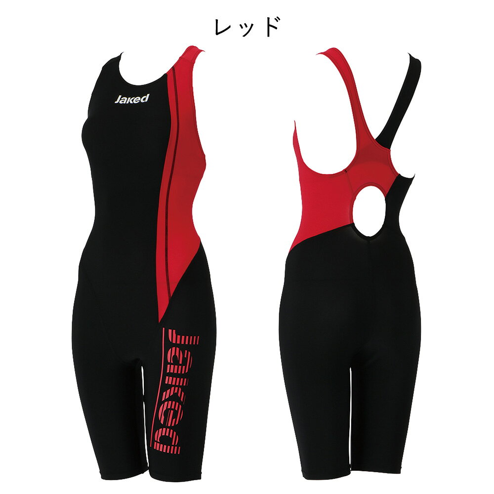 フットマークオンラインショップの【Jaked】【2026SS】レッグスーツ（無地）インナーパッド付 830411 JAKED ジャケッド レディース 女性 水着 トレーニング オールインワン 競泳 ジャケド 練習用 M L　フットマーク｜アングル2