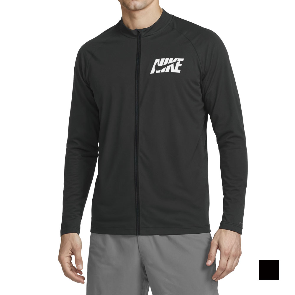 Rakuten - 【NIKE SWIM公式】26SS ナイキ メンズジップ長袖ハイドロガード nessg558 nike ないき ラッシュガード 水着 レジャー 海水浴 フィットネス メンズ かっこいい カッコイイ フットマーク FOOTMARK