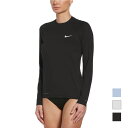 【30％OFF】【送料無料】 【 2023 SP SU 】 【NIKE SWIM公式】 NIKE SWIM ナイキ レディース 女性 水着 フィットネス エッセンシャル ロングスリーブ ハイドロガード NESSA386 ラッシュガード レジャー 可愛い 人気 UPF40+ スイミング UV