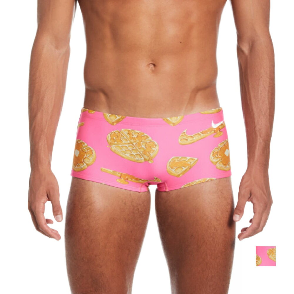 【NIKE SWIM公式】ナイキ SS25プリントスクエアレッグブリーフ NESSF023　NIKE ナイキ レジャー水着 フィットネス 水着 男性 メンズ かっこいい カッコイイ　フットマーク FOOTMARK