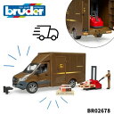 【送料/ラッピング無料】メルセデスベンツ UPS フォークリスト bruder ブルーダー フィギュア 街ではたらくくるま 車 誕生日 プレゼント BR0267...
