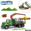 【送料ラッピング無料】MACK ティンバートラック bruder ブルーダー はたらくくるま 車 男の子 誕生日プレゼント BR02824 人気 おすすめ ギフ...