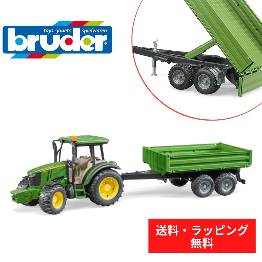 ブランド bruder（ブルーダー） 輸入者 株式会社ジョブインターナショナル 品番・商品名 BR02108 ・ John Deere 5115 M トラクター & グリーントレーラー 生産国 ドイツ 材質 ABS樹脂 サイズ 箱サイズ：高18.5×幅57×奥16cm 商品サイズ：高16×幅58.5×奥14.8cm 内容 本体 対象年齢 3歳～ 備考 ジョンディアー社の5Mシリーズのトラクター。トレーラ付き。 前輪：サスペンション構造・ハンドル連動（本体後部に補助ハンドル付属）　牽引アタッチメント：着脱可能 ＊モニターの発色の具合により色合いが異なって見える場合がございます。