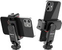 ★【Ulanzi ST-06s】 コールドシュー付きスマホホルダー 360度回転スマホホルダー 角度調整可能自撮り用スマホホルダー 三脚　ミニ三脚用 ユーチューブ　YouTube TikTok用　 リモートワーク テレワーク