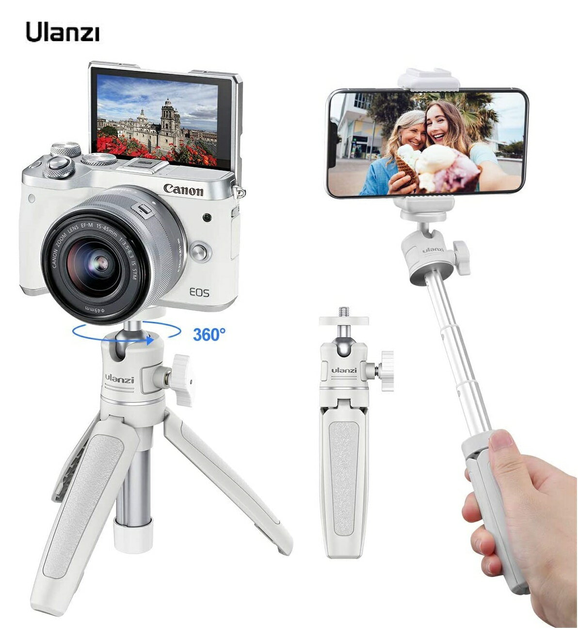 ꡦUlanzi MT-08 ۥ磻 ΤҤ饵 100g ޥѥ륫 360ٲžͳդ ߥ˻ ޥѼ Sony ZV...