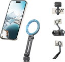 【スーパーDEAL20%P】Ulanzi MA07 magsafe用スマホホルダー コールドシュー付き カメラマウント マグセーフリングライトに対応 磁気マグネット式 スマホ三脚ホルダー 1/4インチネジ穴 三脚アダプター 角度調整 折りたたみ式 アルミ製 iPhone17/Android/カメラ/ライトに対応