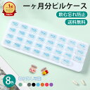 【今だけ1000円!】【白/黒新色登場】薬ケース 1ヶ月 ピルケース 送料無料 1ヶ月 コンパクト 小型 サプリケース 1ヶ月 一ヶ月 一か月 31日用 薬 保管 管理 クリアケース 収納 携帯 持ち運び 携帯用 カレンダー ブルー 日にち入り 送料無料