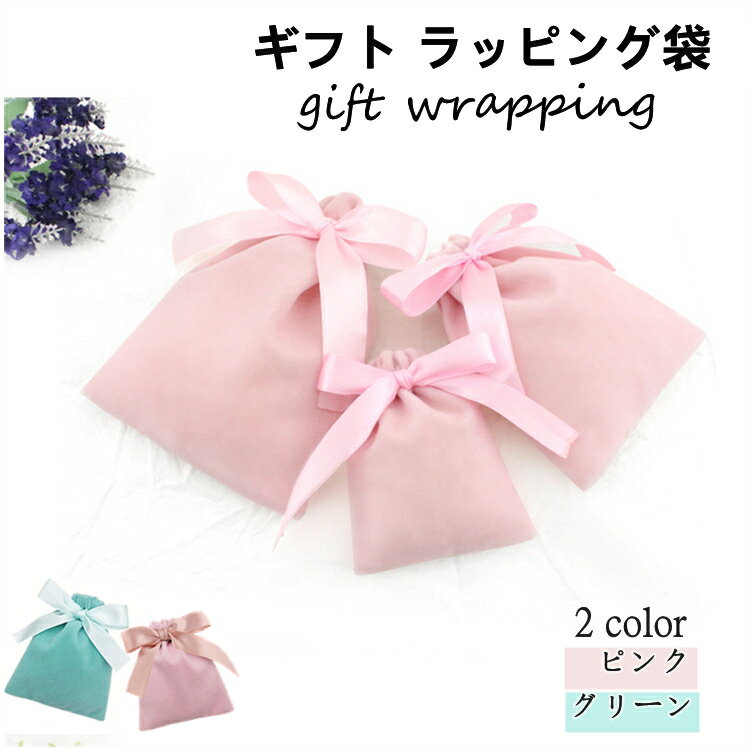 【2個セット】ギフト ラッピング袋 アクセサリー入れ リボン ギフトバッグ ミニ 巾着ベルベット プレゼント 包装 ラッピング 巾着袋 ベロア プレゼント袋 ラ...