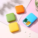 【2個セット】 サプリメントケース ピルケース 携帯用 ミニ お薬ケース スライドケース 収納ケース 1日2回 飲み忘れ防止 サプリ入れ おしゃれ 携帯ピルケー...